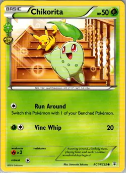 Chikorita RC1/RC32 Non Holo Generations: Radiant Collection - Pokemon Card - NM - Image 1