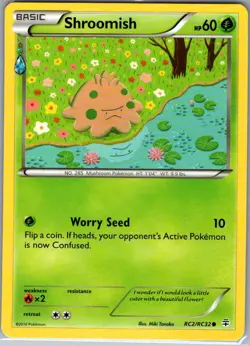 Shroomish RC2/RC32 Non Holo Generations: Radiant Collection - Pokemon Card - NM - Image 1