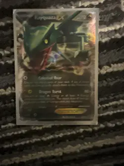 Pokemon TCG Rayquaza EX BW47 Ultra Rare Black Star Promo 2012 MP Damaged - Image 1