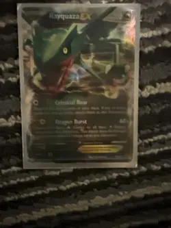 Pokemon TCG Rayquaza EX BW47 Ultra Rare Black Star Promo 2012 MP Damaged - Image 2