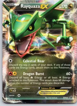 POKEMON TCG RAYQUAZA EX BW47 PR-BLW PROMO BW BLACK STAR PROMOS POKEMON - Image 1