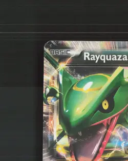 Rayquaza EX BW47 Black & White Black Star Promo Holo Pokemon Card DMG - Image 3