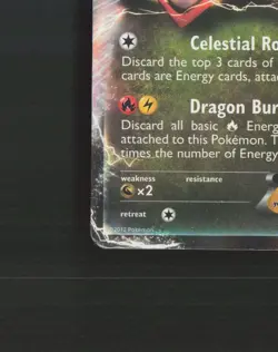 Rayquaza EX BW47 Black & White Black Star Promo Holo Pokemon Card DMG - Image 5
