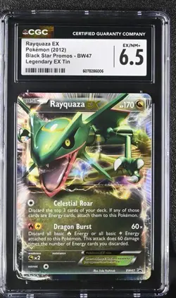 Rayquaza EX BW47 2012 Pokemon Black Star Promos Black & White Legendary CGC 6,5 - Image 1