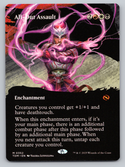 All-Out Assault Borderless - Tarkir: Dragonstorm MTG - Image 1
