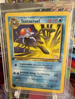 Pokemon TCG Tentacruel Fossil, 1st Edition Uncommon Never Played, Near Mint! - Image 1