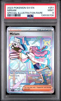 2023 POKEMON SVI EN-SCARLET & VIOLET SPECIAL ILLUSTRATION RARE #251 MIRIAM PSA 9 - Image 1