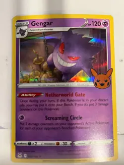 Gengar 066/196 Lost Origins Halloween Trick or Trade Pokemon Holo Foil Rare - Image 1