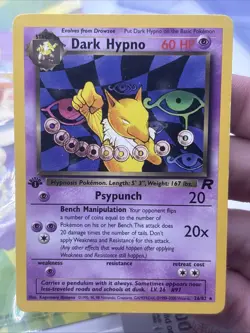 Pokemon TCG Dark Hypno Team Rocket 26/82 1st Edition Non-Holo Rare - Image 1