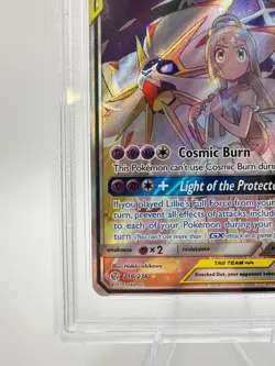 2019 Pokemon Sun & Moon Cosmic Eclipse Solgaleo & Lunala GX #216 | PSA 8 NM-MT - Image 4