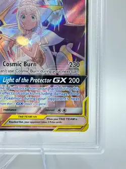 2019 Pokemon Sun & Moon Cosmic Eclipse Solgaleo & Lunala GX #216 | PSA 8 NM-MT - Image 5
