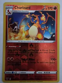 Pokemon TCG Charizard Vivid Voltage 025/185 Reverse Holo Rare - Image 1