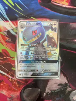 Pokemon TCG Banette GX Hidden Fates SV61/SV94 Holo Full Art Ultra Rare NM - Image 1
