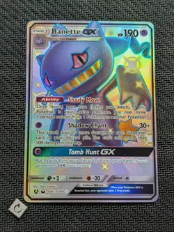 Banette GX SV61/SV94 - Hidden Fates Shiny Full Art Pokemon TCG NM - Image 1