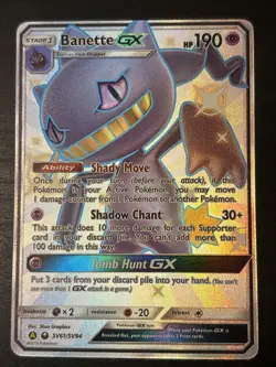 2019 Pokemon TCG Banette GX SV61/SV94 Hidden Fates Shiny Vault Shiny Rare Nm - Image 1
