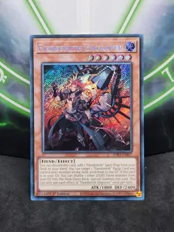 Yugioh Fiendsmith's Engraver INFO-EN017 Secret Rare 1st Edition NM - Image 1