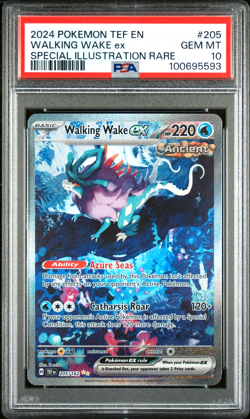 2024 Pokemon SV Temporal Forces TEF EN Walking Wake ex #205/162 PSA 10 #205 - Image 1