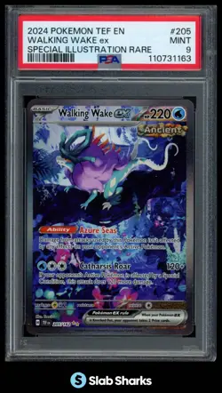 2024 POKEMON SV TEMPORAL FORCES - TEF EN #205/162 WALKING WAKE EX SIR PSA 9 - Image 1