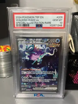 2024 Pokemon SV Temporal Forces TEF EN Walking Wake ex #205/162 PSA 10 - Image 1