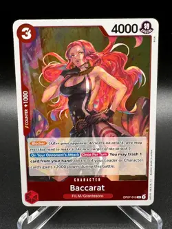2024 ONE PIECE 500 YEARS IN THE FUTURE BACCARAT OP07-010 (R) RARE TCG - Image 1