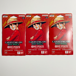 One Piece OP-13 Carrying on His Will Sleeved Booster Packs Lot of 3 Blisters NEW - Image 1