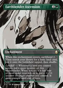 Earthbender Ascension (Borderless) R 307 Non-Foil MTG TLA Magic - Image 1