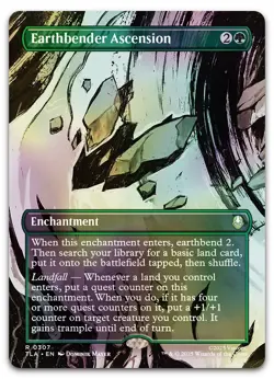 Earthbender Ascension (Borderless) #307 (Foil) (NM) TLA Magic MTG - Image 1