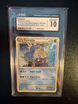 CGC 10 Gyarados 007/032 Pokemon TCG Classic: Blastoise & Suicune Deck- Holo - Image 1