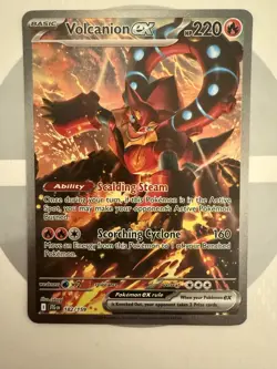 Volcanion ex 182/159 Journey Together Special illustration Rare Pokemon Card NM - Image 1