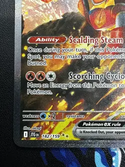 Volcanion ex 182/159 Journey Together Special illustration Rare Pokemon Card NM - Image 5
