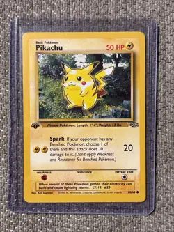 Pokemon Pikachu TCG Jungle Card 60/64 Regular 1st Edition - Image 1