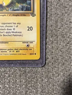 Pokemon Pikachu TCG Jungle Card 60/64 Regular 1st Edition - Image 2