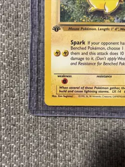 Pokemon Pikachu TCG Jungle Card 60/64 Regular 1st Edition - Image 3