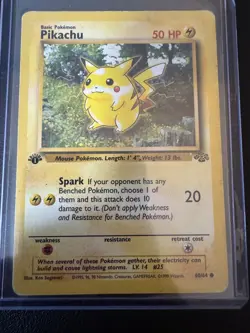 Pokemon Card TCG Pikachu Jungle 60/64 Regular 1st Edition Common Vintage - Image 1