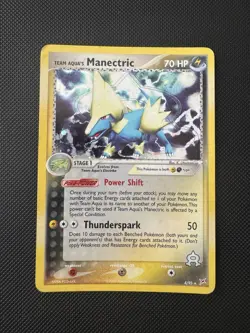 2004 Pokemon TCG Manectric EX Team Aqua vs. Team Magma 4/95 - Holo Rare - Image 1