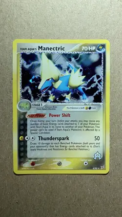 Team Aqua's Manectric 4/95 Team Magma vs Team Aqua Holo Pokemon TCG - Image 1