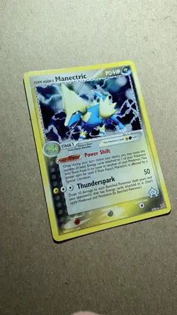 Team Aqua's Manectric 4/95 Team Magma vs Team Aqua Holo Pokemon TCG - Image 3