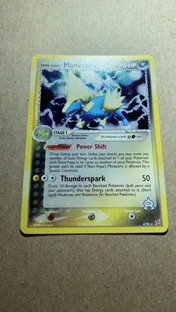 Team Aqua's Manectric 4/95 Team Magma vs Team Aqua Holo Pokemon TCG - Image 4