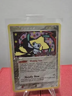 Pokemon TCG - Jirachi EX Deoxys Stamped 9/107 Reverse Holo Foil Rare Card MP/HP - Image 1