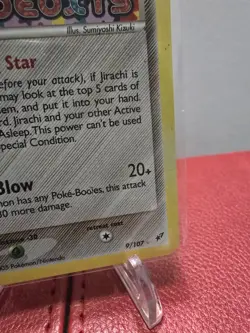 Pokemon TCG - Jirachi EX Deoxys Stamped 9/107 Reverse Holo Foil Rare Card MP/HP - Image 4