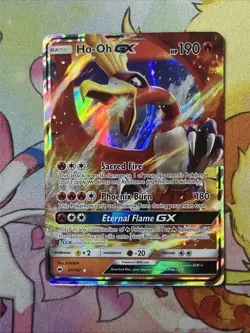 Ho-Oh GX 21/147 Pokemon TCG Sun & Moon: Burning Shadows LP - Image 1