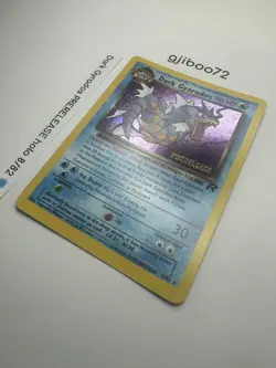 Pokemon Dark Gyarados 8/82 WotC Team Rocket Prerelease Holo Rare Promo NM - Image 3