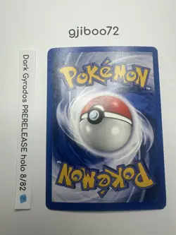 Pokemon Dark Gyarados 8/82 WotC Team Rocket Prerelease Holo Rare Promo NM - Image 4