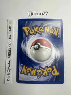Pokemon Dark Gyarados 8/82 WotC Team Rocket Prerelease Holo Rare Promo NM - Image 4