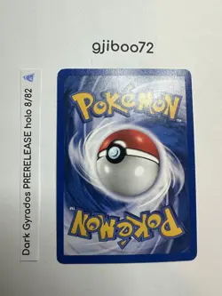 Pokemon Dark Gyarados 8/82 WotC Team Rocket Prerelease Holo Rare Promo NM - Image 4