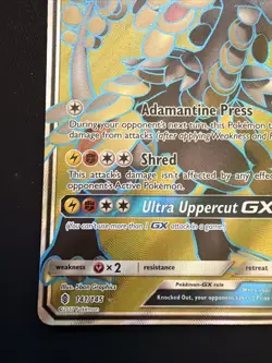Kommo-o GX (Full Art) 141/145 Sm-Guardians Rising Holo Pokemon Card TCG - Image 4