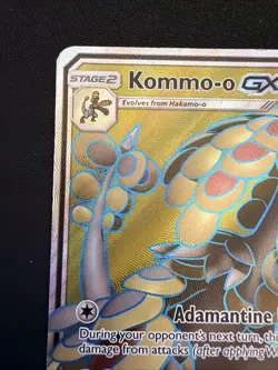 Kommo-o GX (Full Art) 141/145 Sm-Guardians Rising Holo Pokemon Card TCG - Image 5