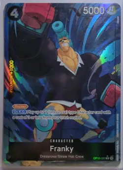 One Piece TCG Royal Blood OP-10 - Franky Alt Art Parallel OP10-090 - Image 1