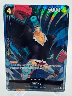 One Piece TCG Royal Blood OP-10 Franky Alt Art Parallel OP10-090 English - Image 1