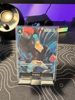 One Piece TCG Royal Blood OP-10 - Franky Alt Art Parallel OP10-090 - Image 1